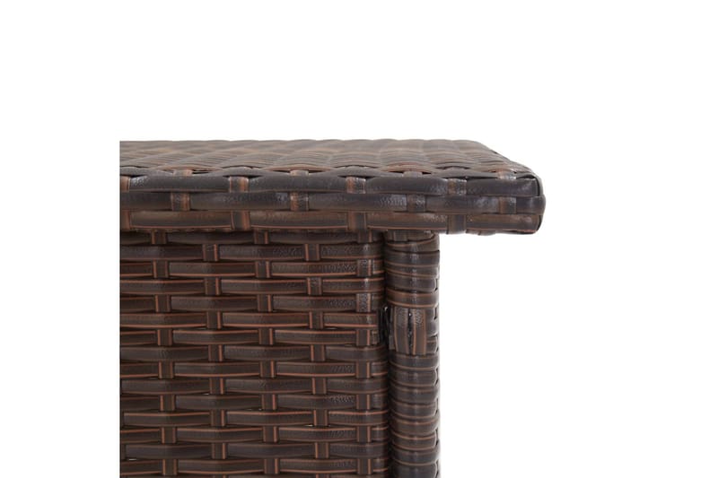 Tebord brun 50x50x47 cm polyrotting - Cafebord - Balkongbord