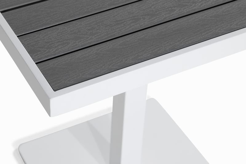 Tunis Cafébord 70x70 - Hvit/Grå - Hagemøbler - Hagebord - Cafebord