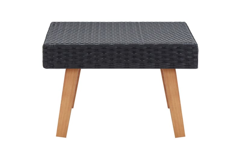 Utendørs salongbord polyrotting svart - Cafebord - Balkongbord