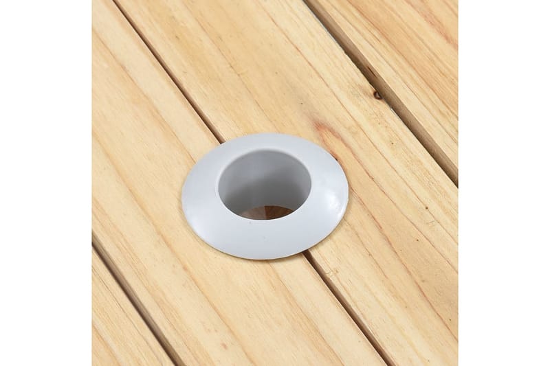 Foldbart campingbord med 4 seter stål aluminium - Hagemøbler - Hagebord - Campingbord