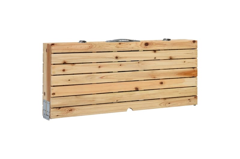Foldbart campingbord med 4 seter stål aluminium - Hagemøbler - Hagebord - Campingbord