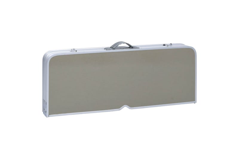 Foldbart campingbord med 4 seter stål aluminium - Hagemøbler - Hagebord - Campingbord