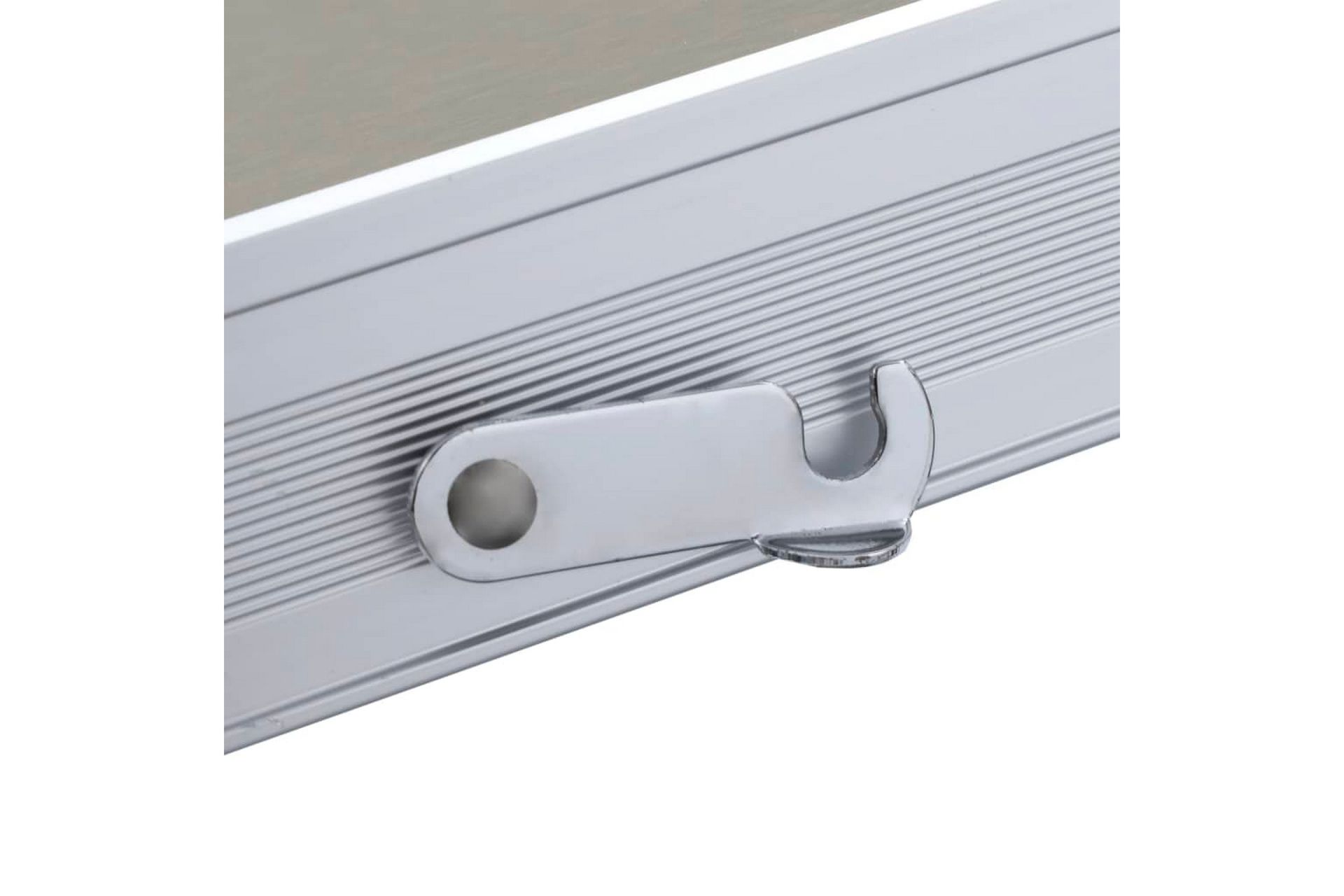 Foldbart campingbord med 4 seter stål aluminium - Hagemøbler - Hagebord - Campingbord