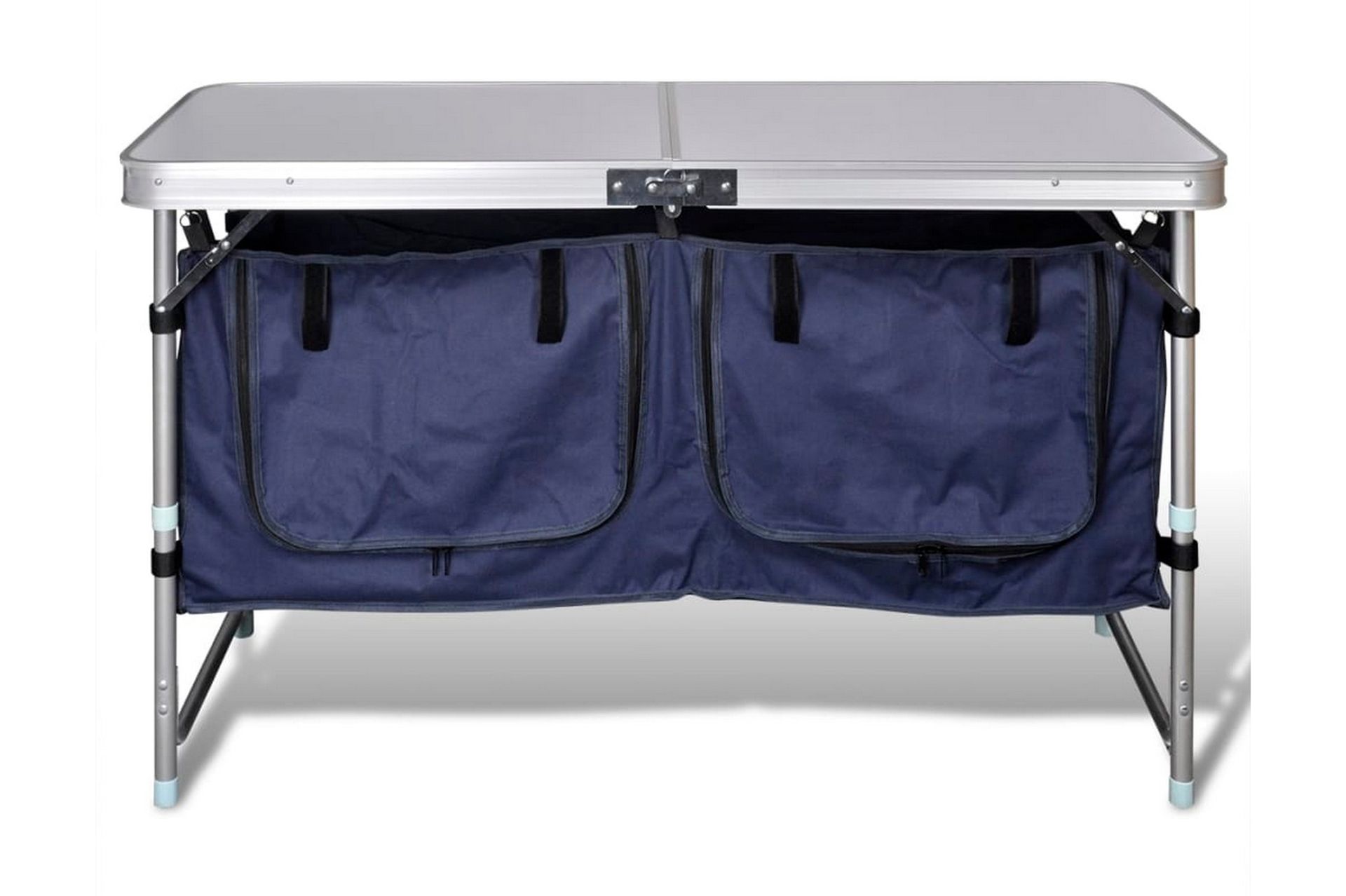 Sammenleggbar campingskap med aluminiumsramme - Hagemøbler - Hagebord - Campingbord