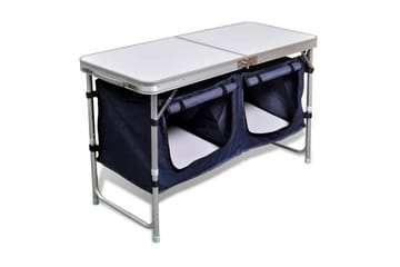 Sammenleggbar campingskap med aluminiumsramme - Hagemøbler - Hagebord - Campingbord