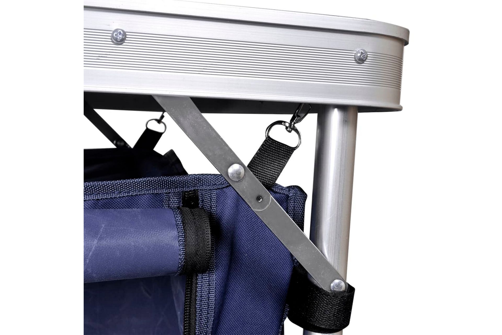 Sammenleggbar campingskap med aluminiumsramme - Hagemøbler - Hagebord - Campingbord