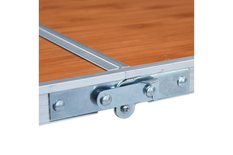 Sammenleggbart campingbord aluminium 120x60 cm - Hagemøbler - Hagebord - Campingbord