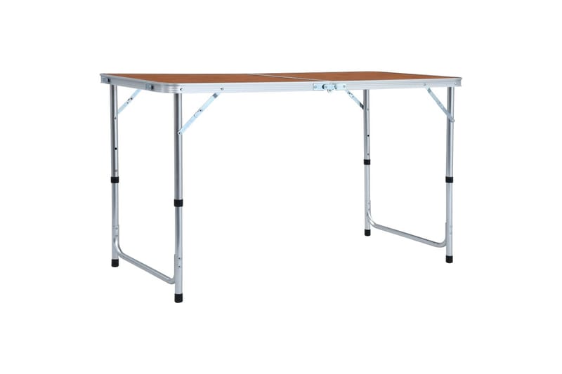 Sammenleggbart campingbord aluminium 120x60 cm - Campingmøbler - Campingbord