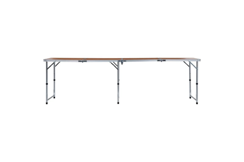 Sammenleggbart campingbord aluminium 240x60 cm - Hagemøbler - Hagebord - Campingbord