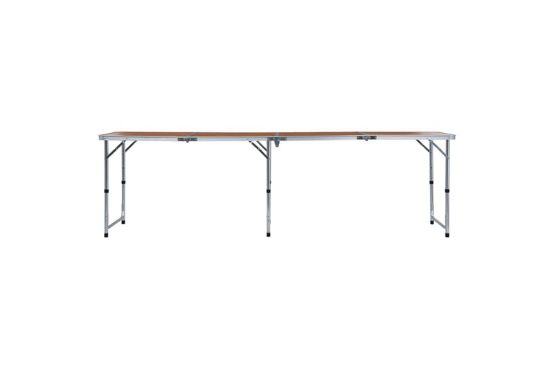 Sammenleggbart campingbord aluminium 240x60 cm - Campingmøbler - Campingbord