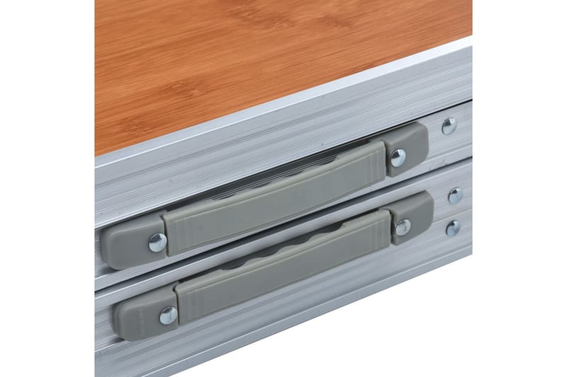 Sammenleggbart campingbord aluminium 240x60 cm - Hagemøbler - Hagebord - Campingbord