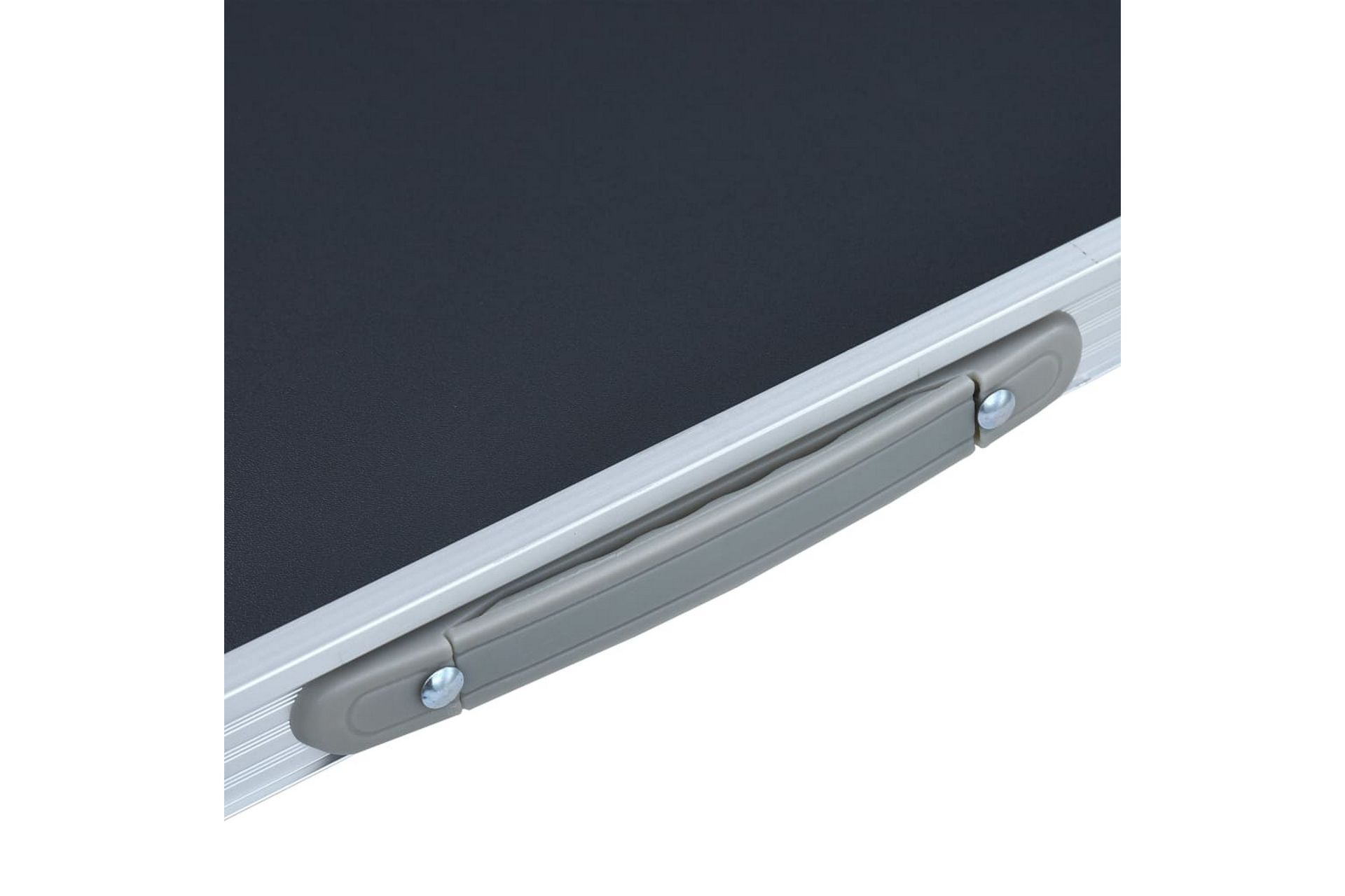Sammenleggbart campingbord grå aluminium 120x60 cm - Hagemøbler - Hagebord - Campingbord
