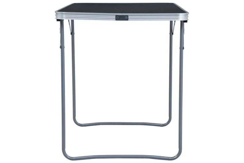 Sammenleggbart campingbord grå aluminium 120x60 cm - Hagemøbler - Hagebord - Campingbord