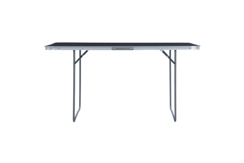 Sammenleggbart campingbord grå aluminium 180x60 cm - Campingmøbler - Campingbord