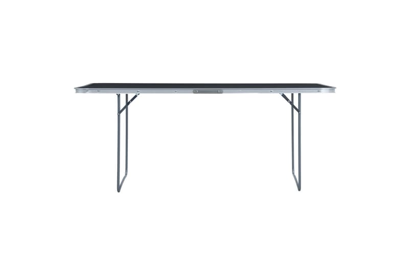 Sammenleggbart campingbord grå aluminium 240x60 cm - Hagemøbler - Hagebord - Campingbord