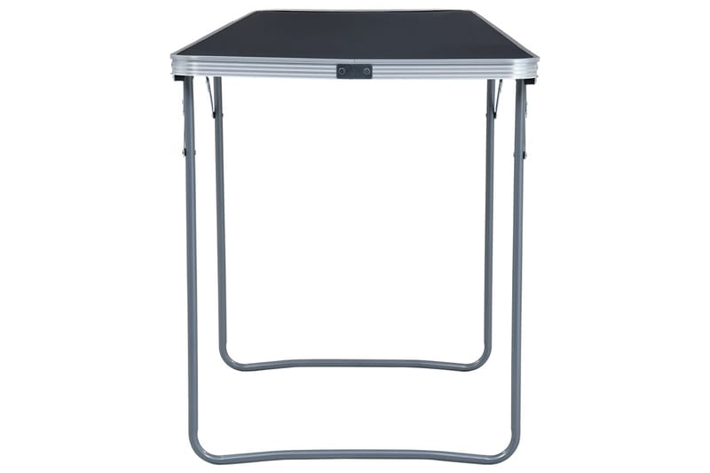 Sammenleggbart campingbord grå aluminium 240x60 cm - Hagemøbler - Hagebord - Campingbord