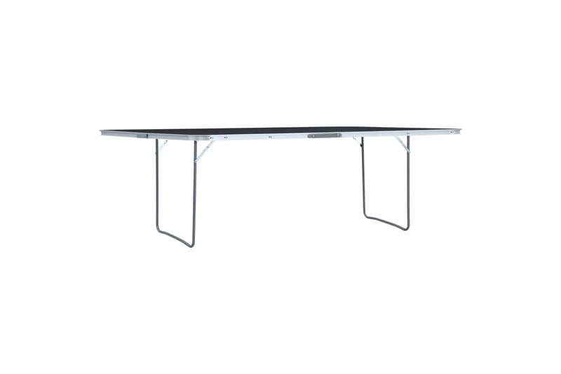 Sammenleggbart campingbord grå aluminium 240x60 cm - Hagemøbler - Hagebord - Campingbord