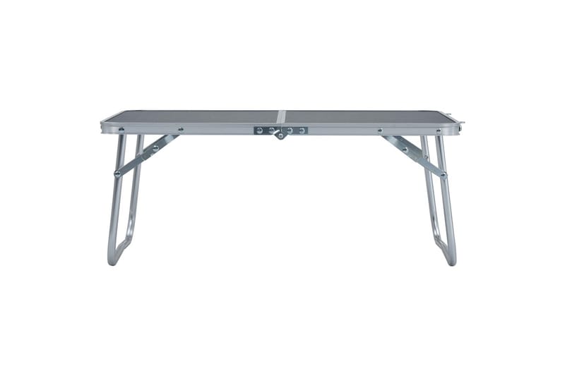 Sammenleggbart campingbord grå aluminium 60x40 cm - Hagemøbler - Hagebord - Campingbord
