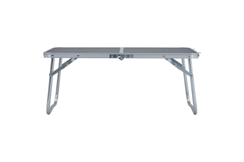 Sammenleggbart campingbord grå aluminium 60x40 cm - Campingmøbler - Campingbord