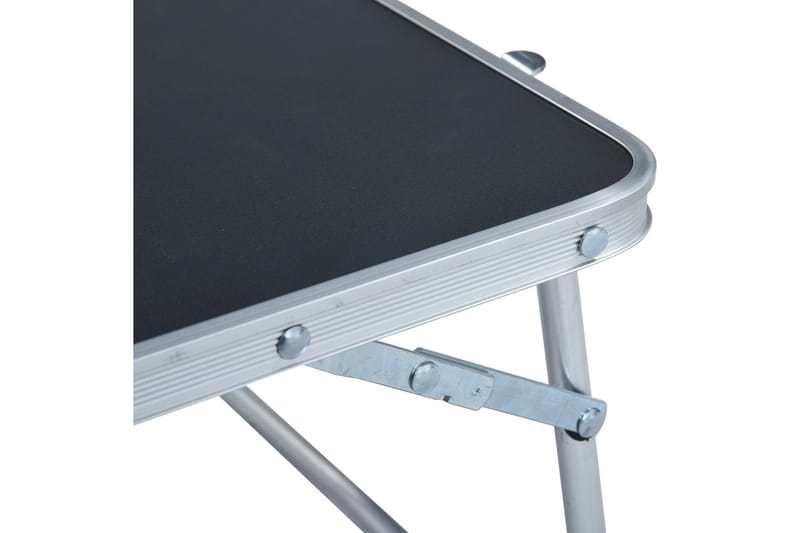 Sammenleggbart campingbord grå aluminium 60x40 cm - Campingmøbler - Campingbord