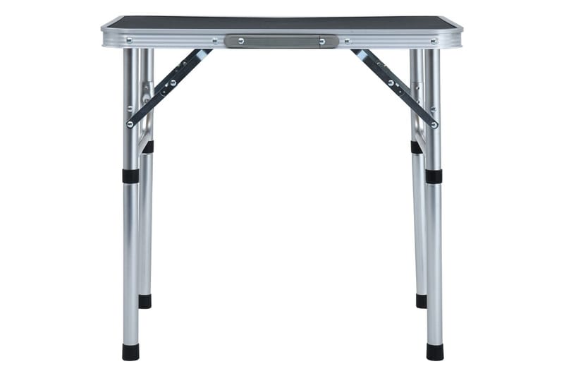 Sammenleggbart campingbord grå aluminium 60x45 cm - Campingmøbler - Campingbord