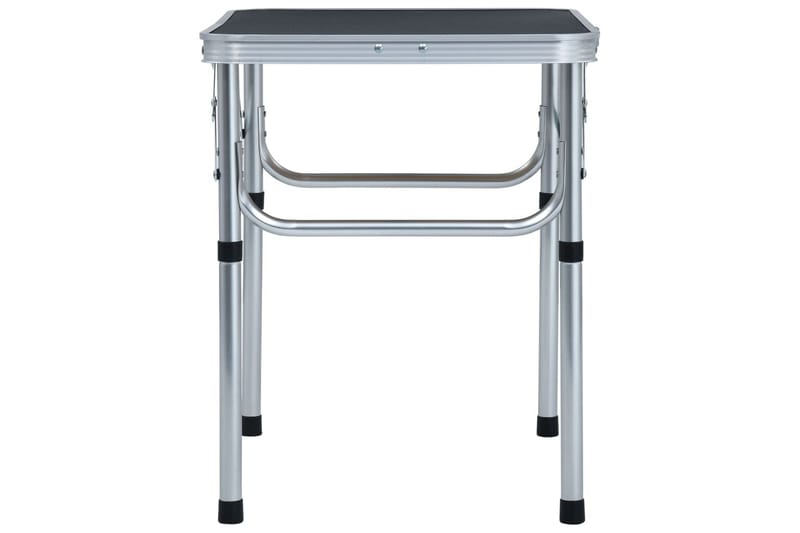 Sammenleggbart campingbord grå aluminium 60x45 cm - Hagemøbler - Hagebord - Campingbord