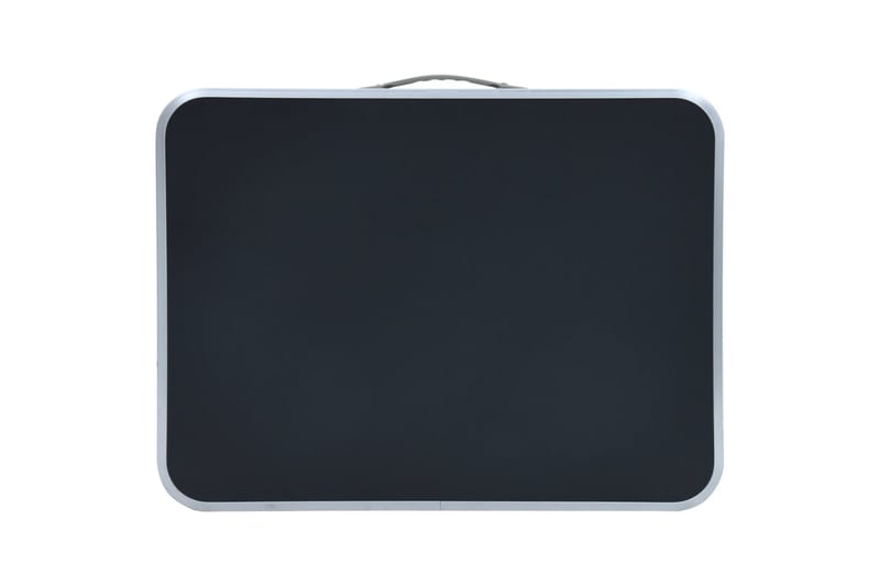 Sammenleggbart campingbord grå aluminium 60x45 cm - Hagemøbler - Hagebord - Campingbord