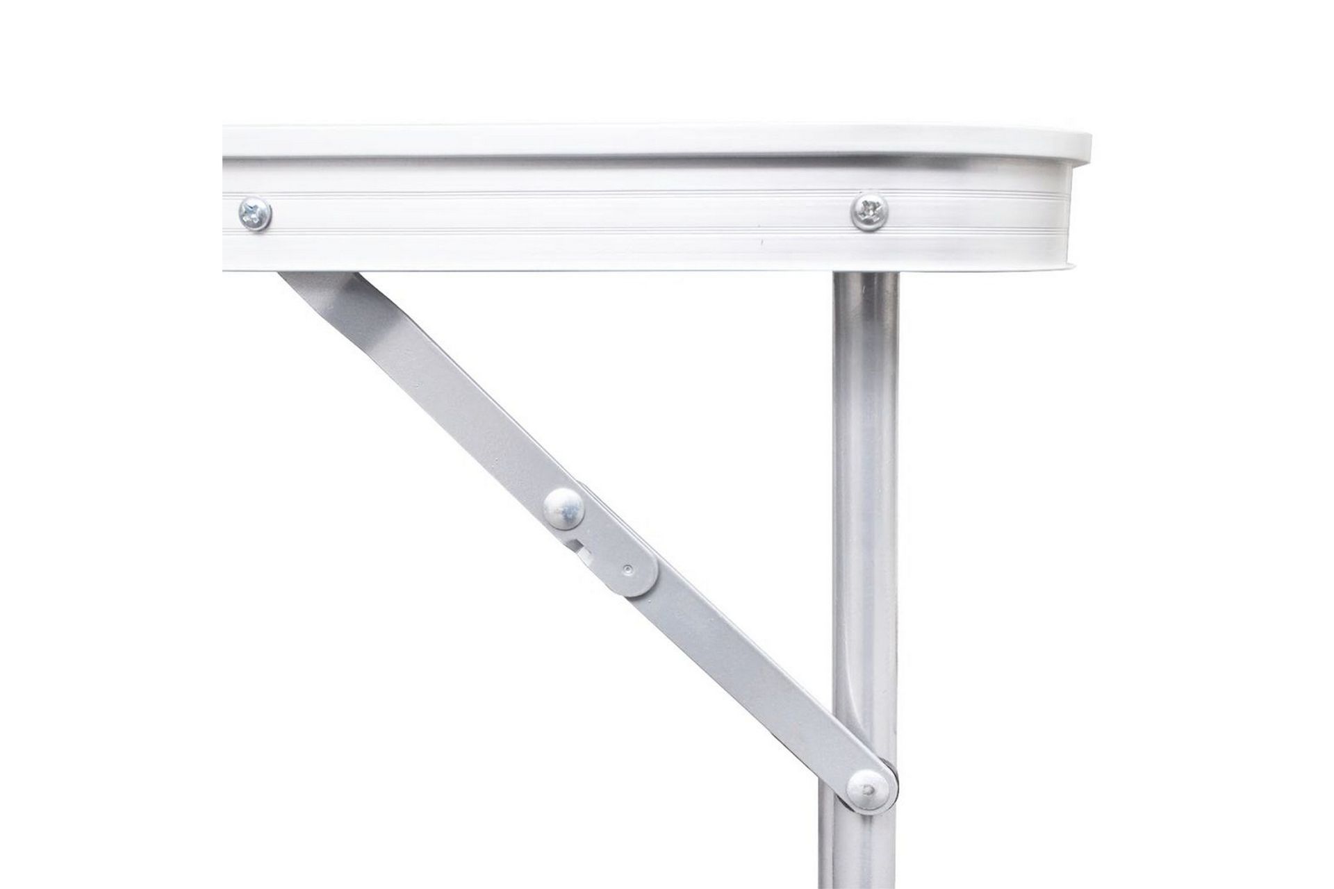 Sammenleggbart campingbord høydejusterbar aluminium 180x60cm - Hagemøbler - Hagebord - Campingbord