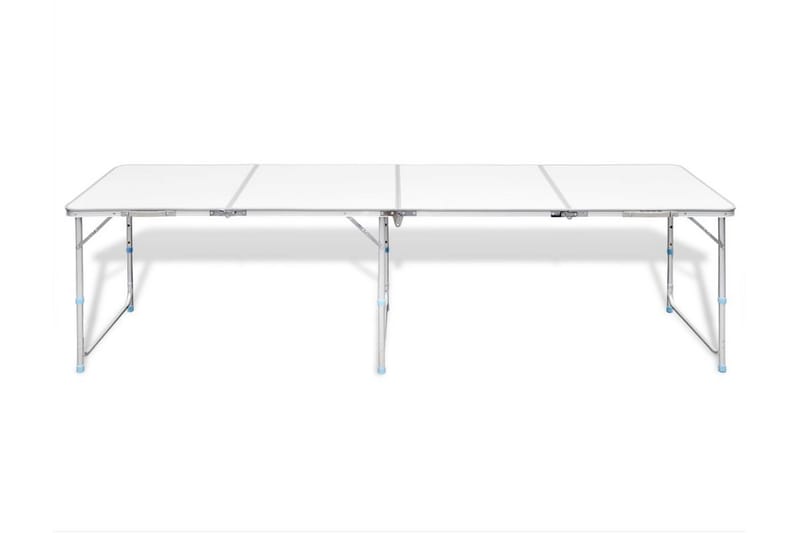 Sammenleggbart campingbord høydejusterbar aluminium 240x60cm - Campingmøbler - Campingbord