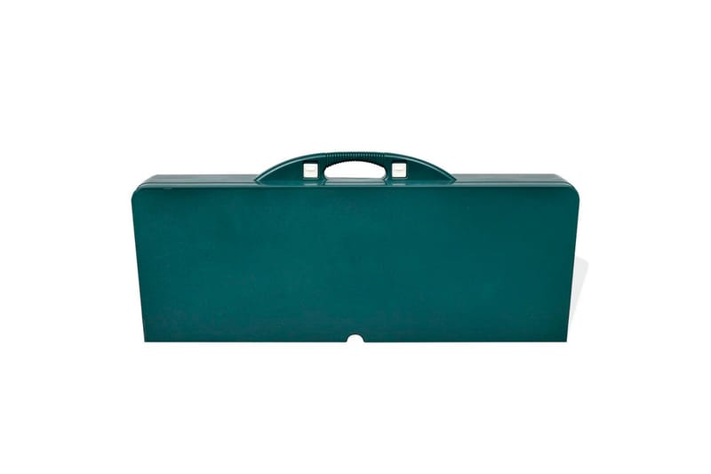 Sammenleggbart campingbord med 4 stoler grønn - Hagemøbler - Hagebord - Campingbord