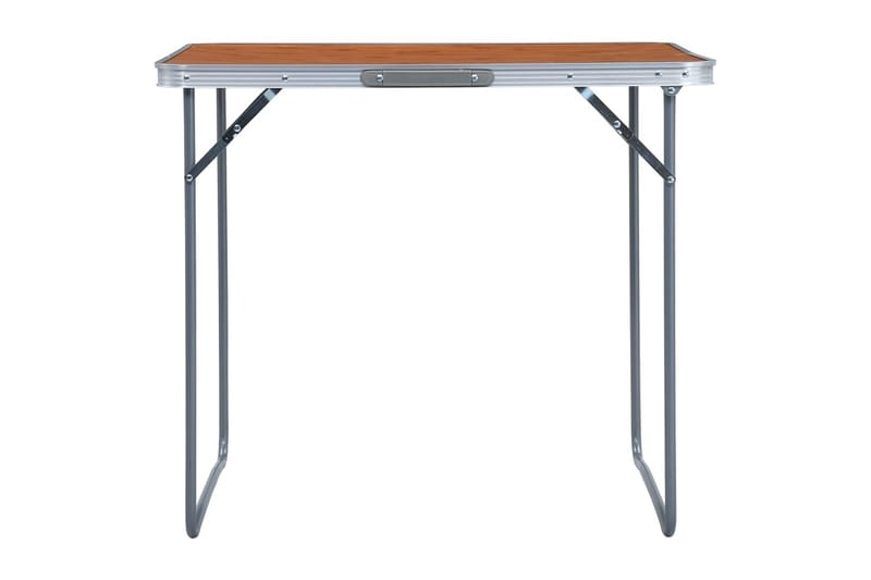 Sammenleggbart campingbord med metallramme 80x60 cm - Hagemøbler - Hagebord - Campingbord
