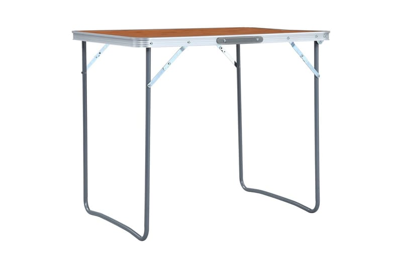 Sammenleggbart campingbord med metallramme 80x60 cm - Hagemøbler - Hagebord - Campingbord