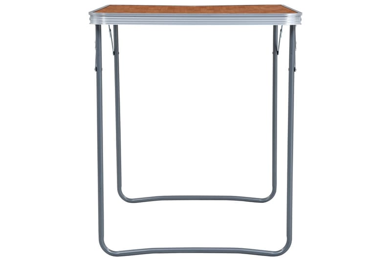 Sammenleggbart campingbord med metallramme 80x60 cm - Hagemøbler - Hagebord - Campingbord