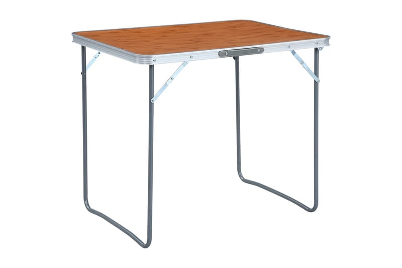 Sammenleggbart campingbord med metallramme 80x60 cm - Hagemøbler - Hagebord - Campingbord