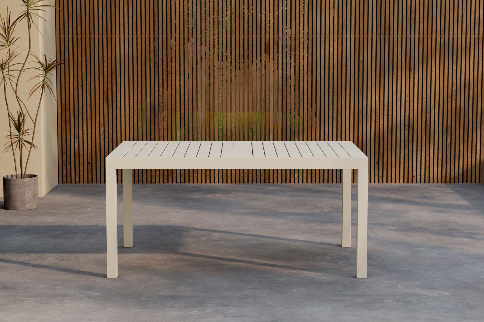 Capo Spisebord Utendørs 100x160 cm - Beige - Hagemøbler - Hagebord - Spisebord ute