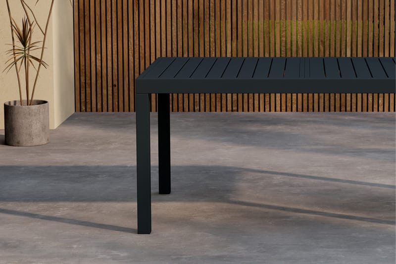 Capo Spisebord Utendørs 100x160 cm - Svart - Hagemøbler - Hagebord - Spisebord ute