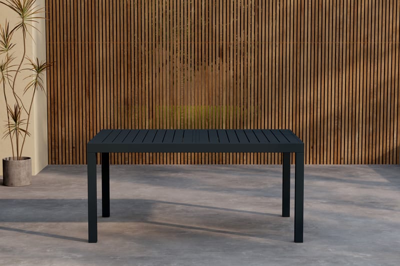 Capo Spisebord Utendørs 100x160 cm - Svart - Hagemøbler - Hagebord - Spisebord ute