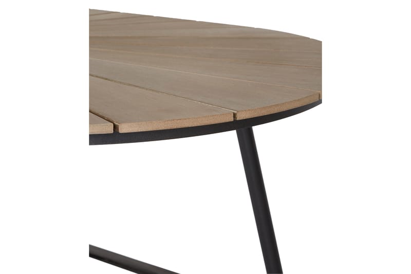 Columbia Spisebord 195 cm Ovalt - Svart/Cappuccino - Spisebord ute