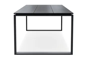 Devon stort rektangulært utendørs spisebord 210x100 cm i aluminium - Svart - Hagemøbler - Hagebord - Spisebord ute