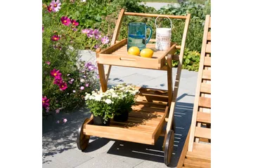 Drinkvogn FINLAY 84x57xH84cm Akasie - Hagemøbler - Hagebord - Barbord