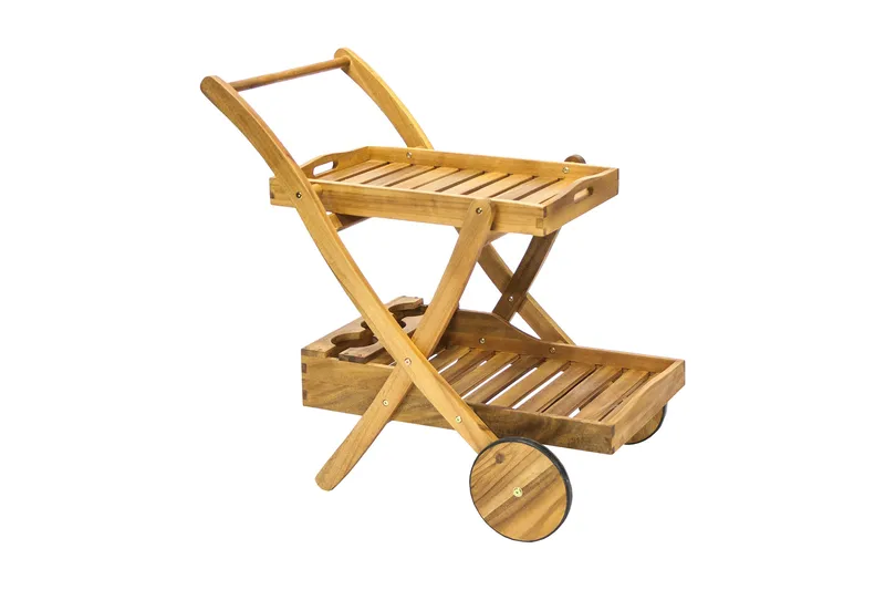 Drinkvogn FINLAY 84x57xH84cm Akasie - Hagemøbler - Hagebord - Barbord