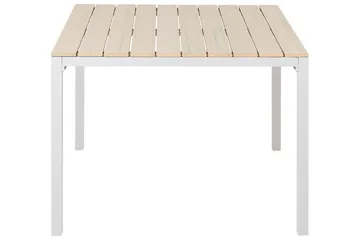 Edmundston Spisebord 95x95 cm - Beige/Hvit - Hagemøbler - Hagebord - Spisebord ute