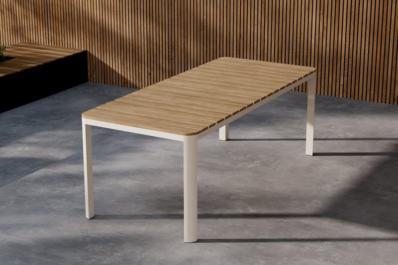 Etna Spisebord Utendørs 90x210 cm - Beige - Hagemøbler - Hagebord - Spisebord ute
