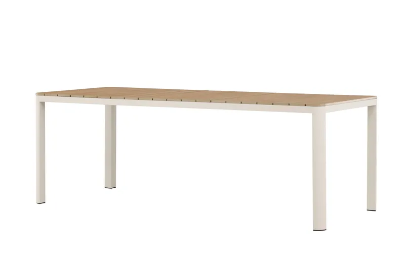 Etna Spisebord Utendørs 90x210 cm - Beige - Hagemøbler - Hagebord - Spisebord ute