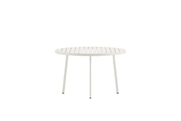 Giardini rundt spisebord 120 cm utendørs - Beige - Hagemøbler - Hagebord - Spisebord ute