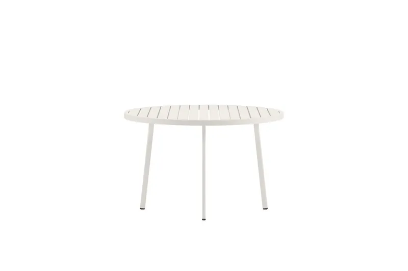 Giardini rundt spisebord 120 cm utendørs - Beige - Hagemøbler - Hagebord - Spisebord ute