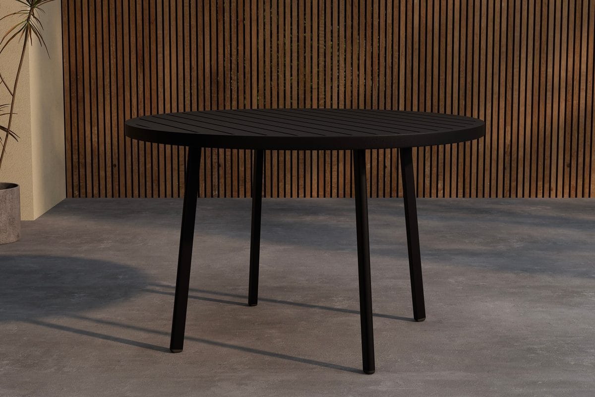 Giardini rundt spisebord 120 cm utendørs - Svart