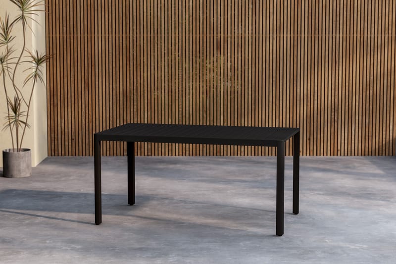 Giardini Spisebord Utendørs 85x150 cm - Svart - Hagemøbler - Hagebord - Spisebord ute