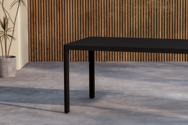 Giardini Spisebord Utendørs 85x150 cm - Svart - Hagemøbler - Hagebord - Spisebord ute