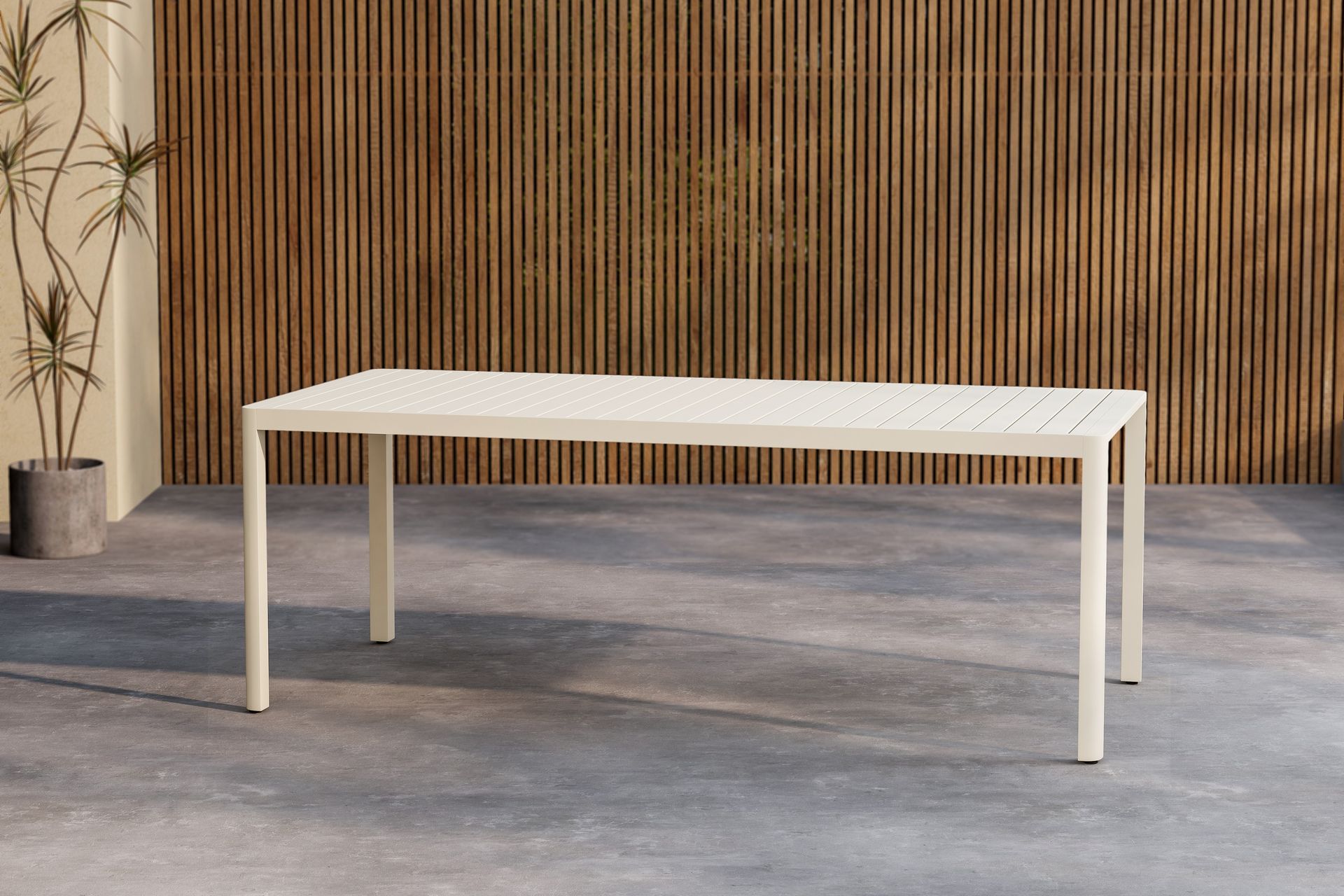 Giardini Spisebord Utendørs 90x200 cm - Beige - Hagemøbler - Hagebord - Spisebord ute